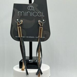 Minicci Gold Earrings Gold Steel 80's Vibe Dangle Earrings
